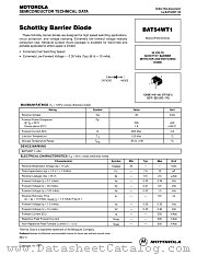 BAT54WT1 datasheet pdf Motorola
