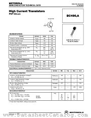 BC490 datasheet pdf Motorola