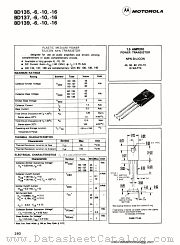 BD139-16 datasheet pdf Motorola