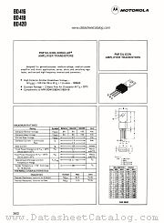 BD418 datasheet pdf Motorola