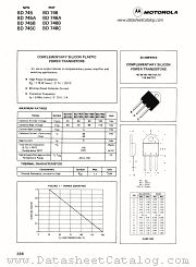 BD745C datasheet pdf Motorola