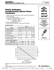 BD776 datasheet pdf Motorola