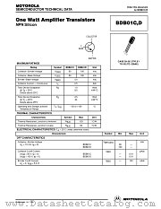 BDB01C datasheet pdf Motorola