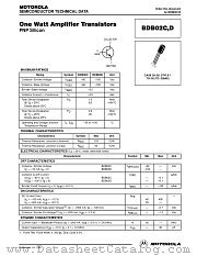 BDB02C datasheet pdf Motorola
