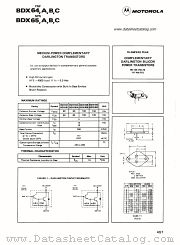 BDX65C datasheet pdf Motorola