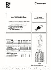 BF468 datasheet pdf Motorola