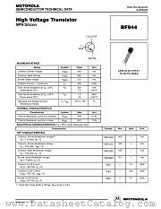 BF844 datasheet pdf Motorola
