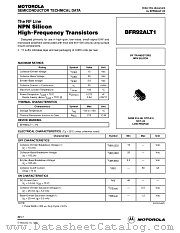 BFR92ALT1 datasheet pdf Motorola