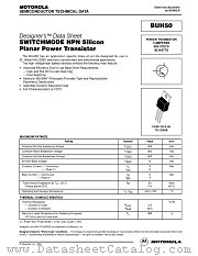 BUH50 datasheet pdf Motorola