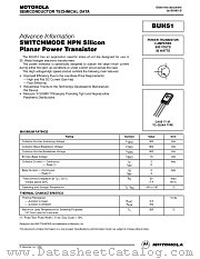 BUH51 datasheet pdf Motorola
