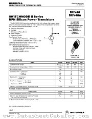 BUV48A datasheet pdf Motorola