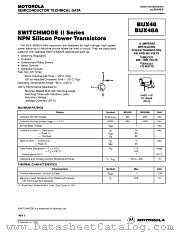 BUX48A datasheet pdf Motorola