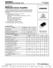 CA2842C datasheet pdf Motorola