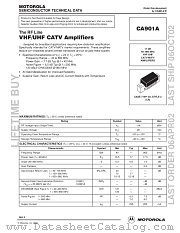 CA901A datasheet pdf Motorola