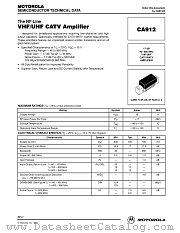 CA912 datasheet pdf Motorola