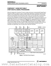 DSP56007DS datasheet pdf Motorola