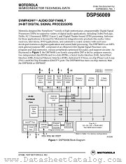 DSP56009DS datasheet pdf Motorola