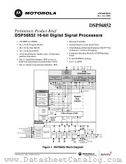 DSP56852PB datasheet pdf Motorola