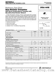DTA114YE datasheet pdf Motorola