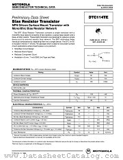 DTC114TE datasheet pdf Motorola
