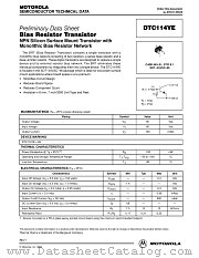 DTC114YE datasheet pdf Motorola