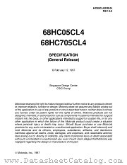 HC05CL4GRS datasheet pdf Motorola