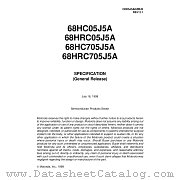 HC05J5AGRS/H datasheet pdf Motorola