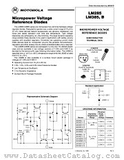 LM285D-1.2 datasheet pdf Motorola