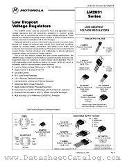 LM2931DT datasheet pdf Motorola