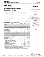 M4N25 datasheet pdf Motorola