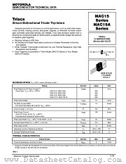 MAC15A10 datasheet pdf Motorola