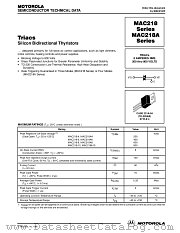 MAC218-10 datasheet pdf Motorola