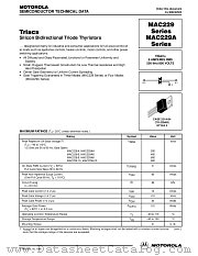 MAC229-10 datasheet pdf Motorola