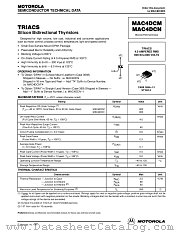 MAC4DCM datasheet pdf Motorola