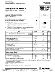 MAC4DHM datasheet pdf Motorola