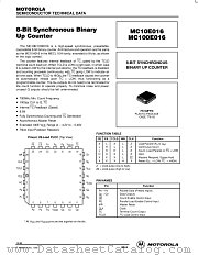 MC10E016FN datasheet pdf Motorola