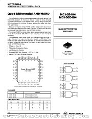 MC10E404FN datasheet pdf Motorola