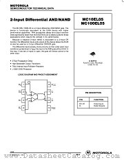 MC100EL05D datasheet pdf Motorola