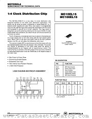 MC100EL15D datasheet pdf Motorola