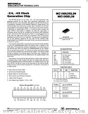 MC100LVEL39 datasheet pdf Motorola