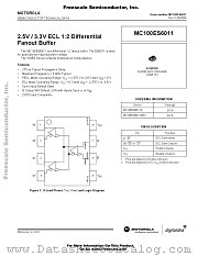 MC100ES6011D datasheet pdf Motorola