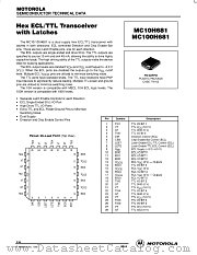 MC10H681FN datasheet pdf Motorola