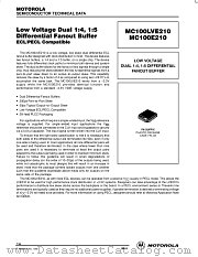 MC100LVE210FN datasheet pdf Motorola