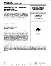 MC100E310FN datasheet pdf Motorola