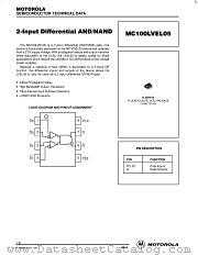 MC100LVEL05D datasheet pdf Motorola