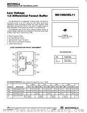 MC100LVEL11D datasheet pdf Motorola