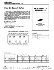 MC100EL13DW datasheet pdf Motorola