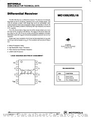 MC100LVEL16D datasheet pdf Motorola