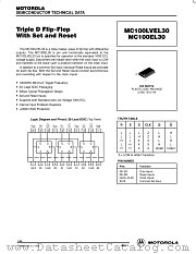 MC100EL30DW datasheet pdf Motorola