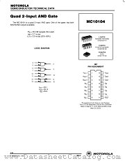 MC10104FN datasheet pdf Motorola